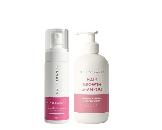 Lush Strands Essential Kit – Hair Growth Spray & Shampoo